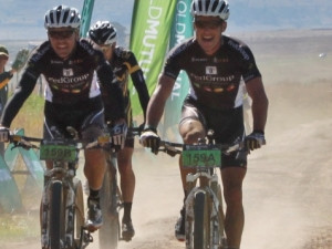 Neil MacDonald and Brandon Stewart team FedGroup-Itec at joBerg2c C Full Stop Communications