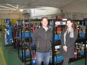 Left - Ryan Coldman (Financial Manager) and right - Lindsay Swartz (Services Manager) from REFSOLS.