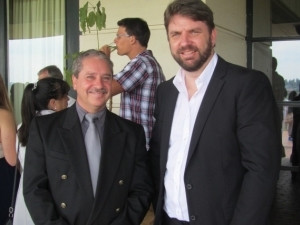 New ILSCM head Mario Landman with previous ILSCM Head Dr Deon van der Merwe Grad Mar 2014.