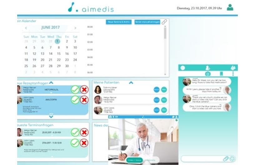 Aimedis healthcare platform for patients (Graphic: Business Wire)